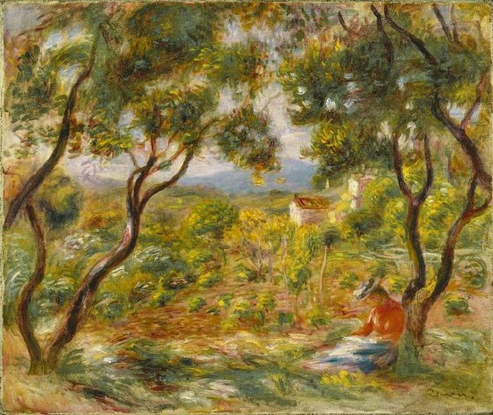 Pierre-Auguste Renoir The Vineyards at Cagnes oil painting image